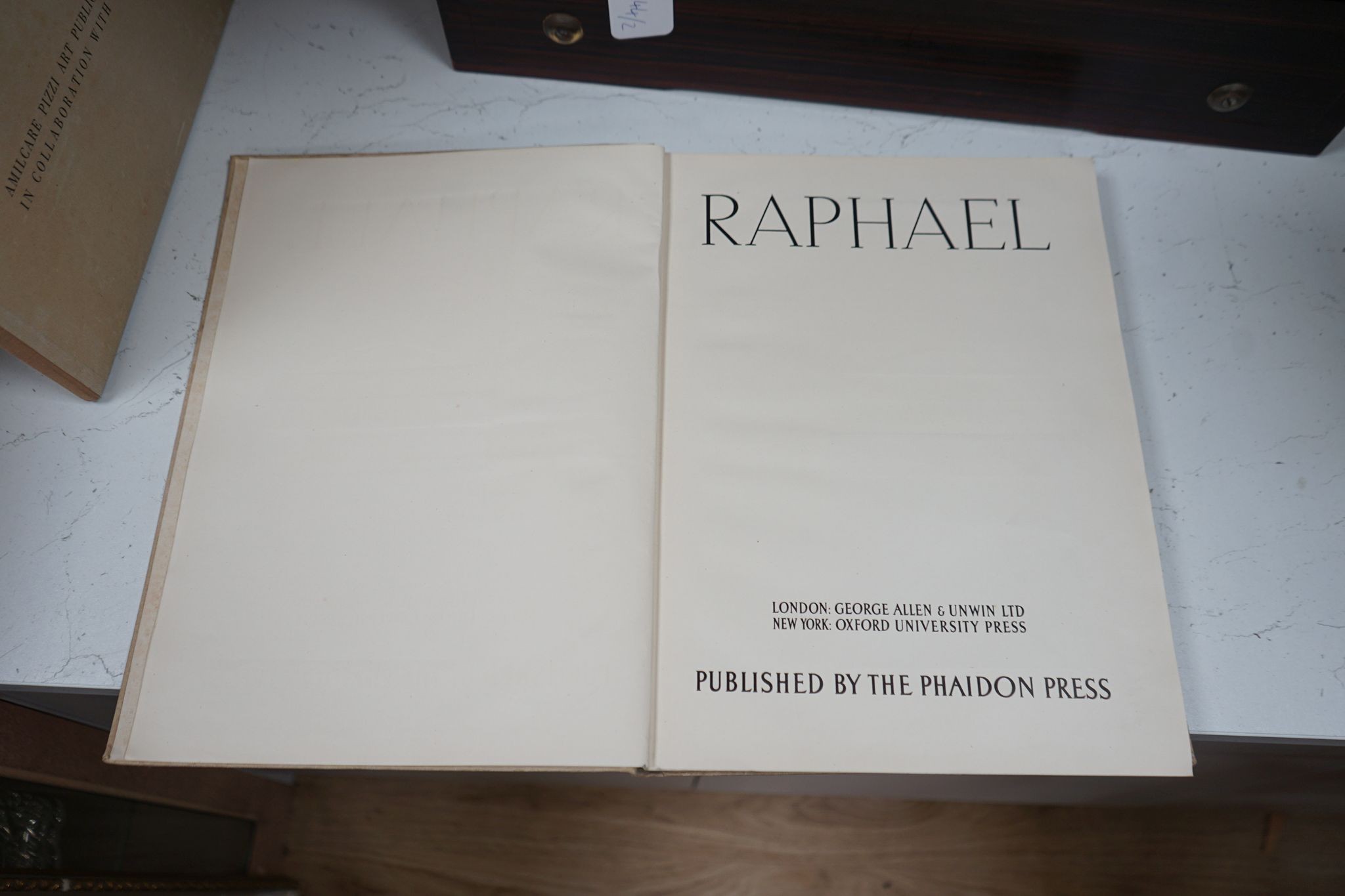 The Paintings of Raphael, Phaidon Edition and a folio of 28 Masaccio colour plates